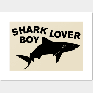 Shark lover boy Posters and Art